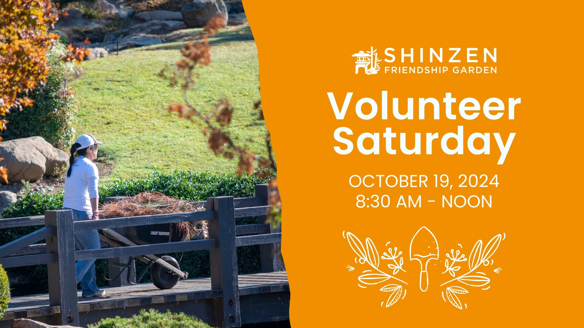 shinzen garden volunteer saturday ocotber 19 2024