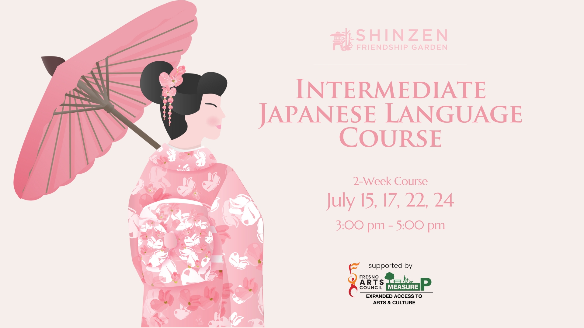 intermediate japanese language class at shinzen garden in july 2025