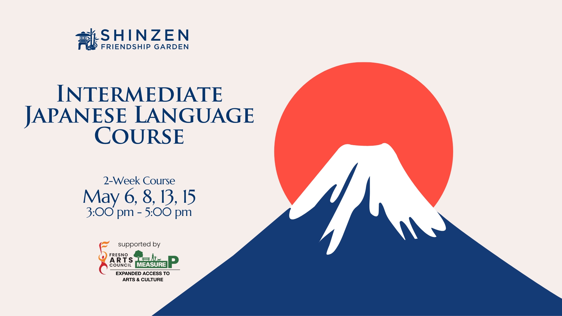 intermediate japanese language class at shinzen garden in may 2025